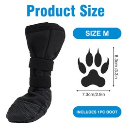 Dog Paws Recovery Shoe,Hundeschuhe Pfotenschutz Outdoor,rutschfeste Hundesocken,Haustierwunden Verhindern Lecken,Verband Hund Pfotenschutz,Leckchutz Hund Pfote,Geeignet für postoperative Genesung (M)