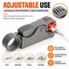 Coaxial Cable Stripping Tool for Wire Prep – Adjustable 4/6/8/9/12mm