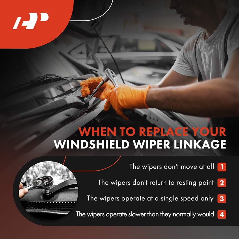 A-Premium Front Windshield Wiper Transmission Linkage Assembly Compatible with Volkswagen