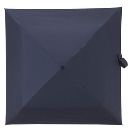 Moonbat Masu Men's Parasol, Square Folding Umbrella, Solid Color, 19.7 inches (50 cm) (Ultra Lightweight, Ultra Slim), Solid/Navy Blue
