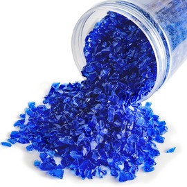 2.2 Pounds Crushed Glass Craft Glitter for Crafts, Resin Art,3-6mm Irregular Sprinkles Glitter Shiny Sequins Flakes for Art DIY Jewelry Making,Decoration,Vase Filler(RoyalBlue)