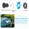 PATIKIL NPT 3/4 PVC Bulkhead Fitting, 2 Pack Double Threaded