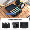 KIWIFOTOS 15 Slots D Battery Organizer Storage Case IP67 Waterproof