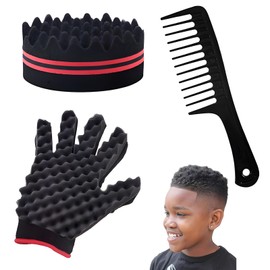 3Pcs Hair Sponge,Sponge for Curls Curl Sponge Curl Sponge Hair Sponge Men Hair Sponge for Afro Hair Twists and Hair Curl Sponge Curling Sponge for Home and Barber