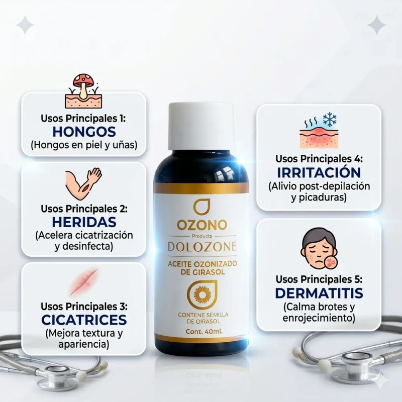 Aceite Ozonizado Cicatrizante Regenerador Piel 40ml