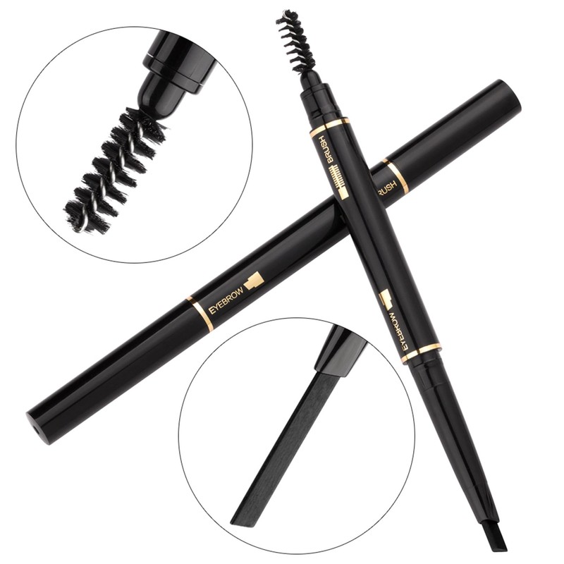 Eyebrow Pencil 2 Packs, Waterproof Smudge-Proof Brow Pencil with Brow