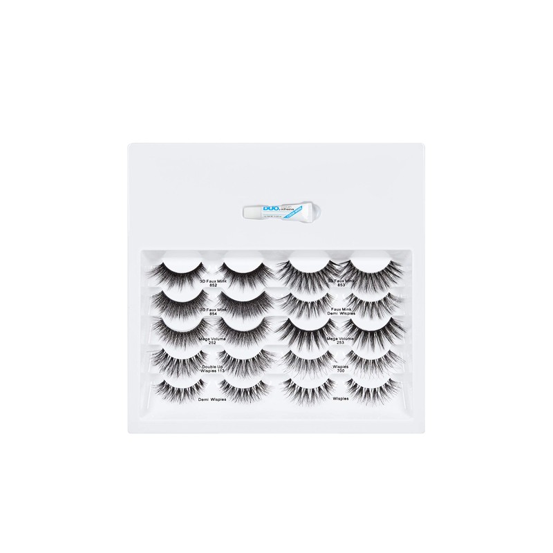 ARDELL Professional Glam Lash Collection, Variety Pack 10 Artificial Eyelash