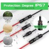 2pcs 10FT 10AWG Solar Extension Cable with Female and Male