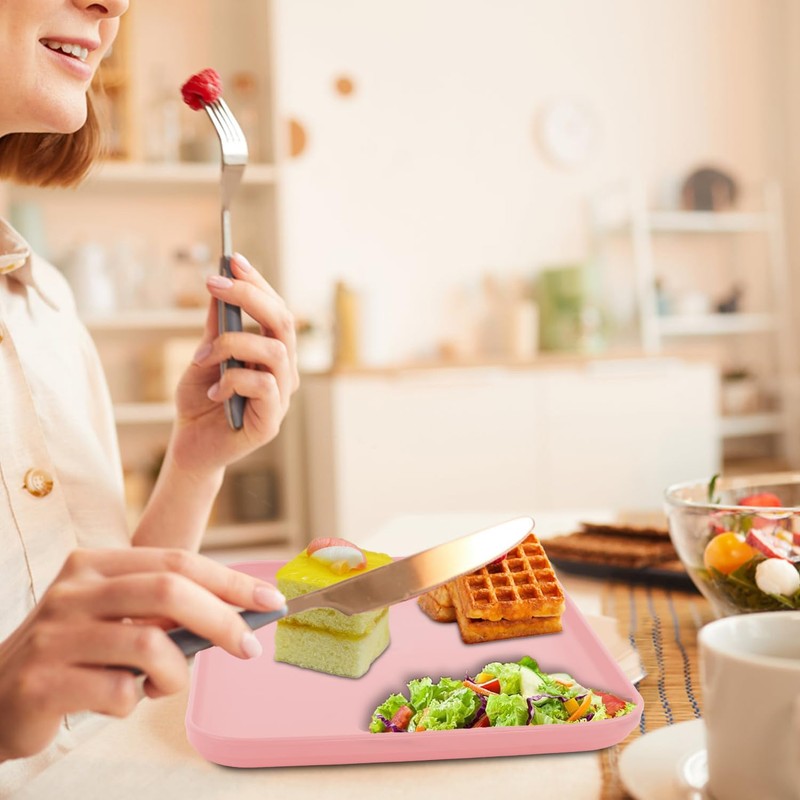Plastic Art Trays,10 Pack Large Plastic Trays Stackable Activity Tray