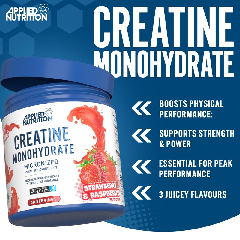 Applied Nutrition Creatine Flavoured - Creatine Monohydrate Micronized Powder with