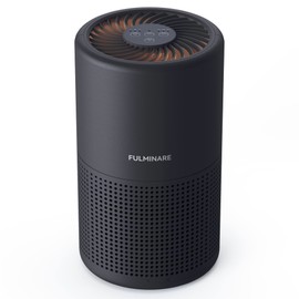Air Purifiers for Bedroom, FULMINARE H13 True HEPA Air Filter, Quiet Air Cleaner With Night Light,Portable Small Air Purifier for Home, Office, Living Room Black
