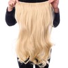 Silike 24" Black Synthetic Hair Extensions Curly Wave Clips in