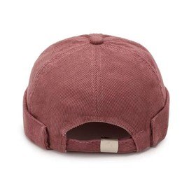 Faringoto 8 Pieces Rimless Caps for Men Docker Hats Without Brim Vintage Skull Cap Street Hat Hip Hop Hat, pink