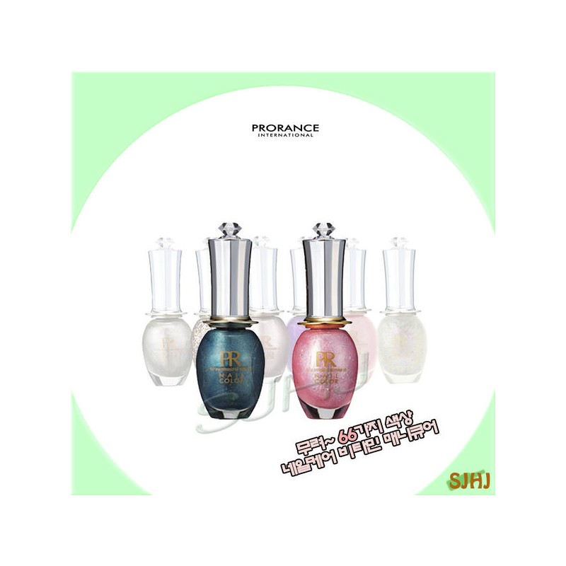 Prolans [프로랑스] 네일컬러(큐빅 매니큐어)/15 ml/66가지 다양한 색상~/이쁜 내손톱 위해 골라쓰자/