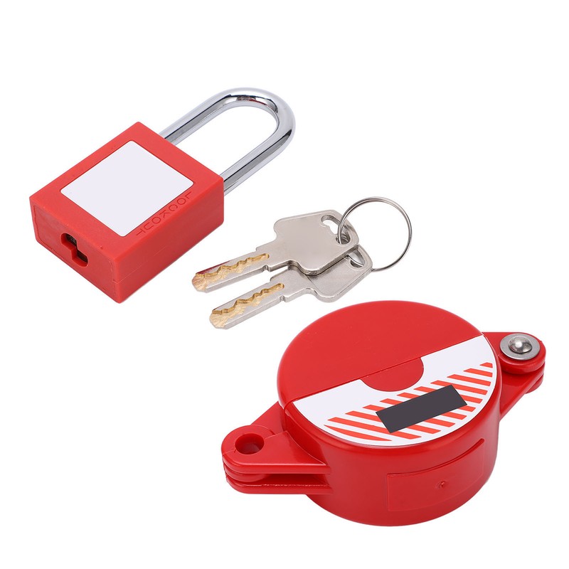 Oil Gas Valve Lockout Device with Safety Padlock Keys for