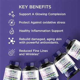 Superfruit Gummy Beauty Vitamins - Supports Skin, Hair, and Nail Health - Vegan Collagen Builder with Silica, Biotin, Super Berry Amla, Vitamin C, A, E, Orange Flavor, Non GMO, No Gluten - 60 Gummies