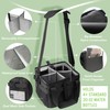 4 Cup Drink Carrier,Water Bottle Holder with Strap & Adjustable