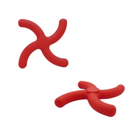 LeuwiMox Multi-Functional Flying Disc Dog Toy，Strong Durable Frisbee，Water and Land can be Used and Easy to Clean，Aerodynamic Design for Fly Farther and Easier (Red)