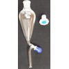 Sheath 125 ml NS19 Funnel, PTFE Valve with PE/Plug