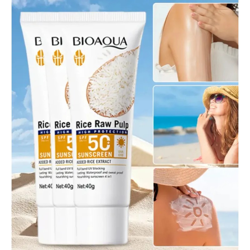 Bloqueador Solar 2 Piezas Resistente Al Agua Y Sudor Bioaqua