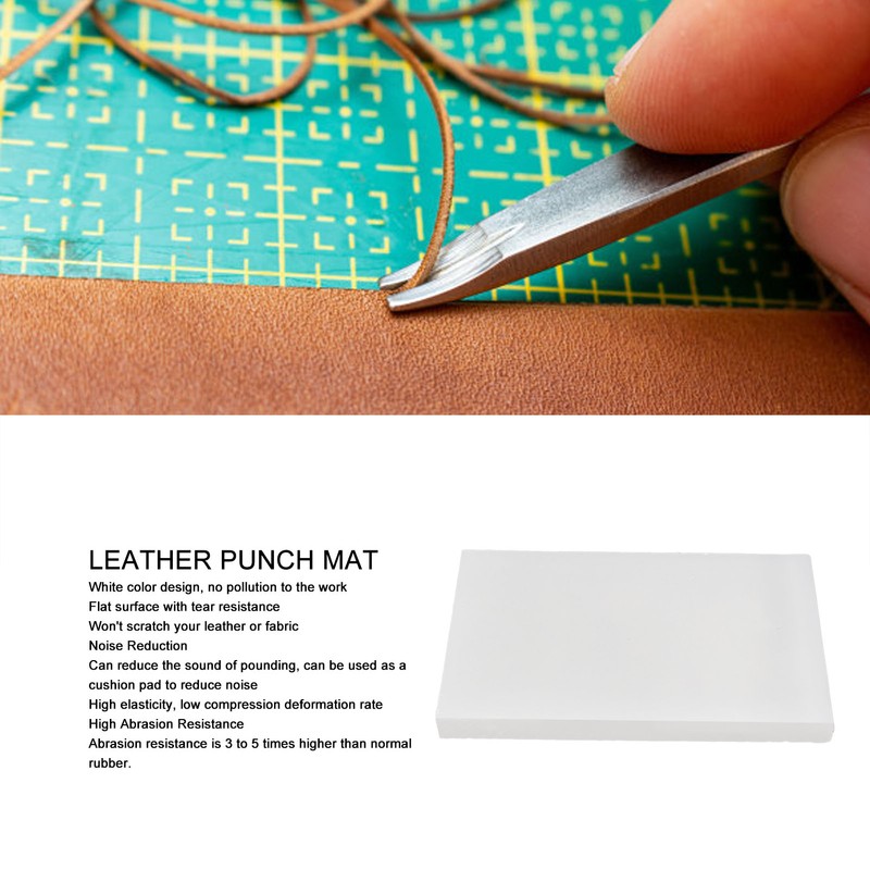 Leather Punch Mat Cushioning Noise Reduction Tear Resistant PP Hole