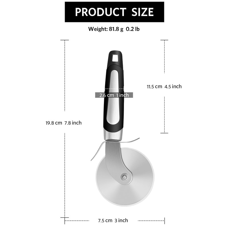Asdirne Pizza Cutter, Pizza Wheel with Sharp Blade for Cutting