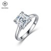 2.5 CTW Luxury Asscher Cut Solitaire Moissanite Engagement Ring S925