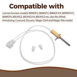 768A-844 Furnace Igniter 80V Compatible with Lennox Replaces 768A-4 41K5601 LB-109261A 62-24134-02 Silicon Nitride Hot Surface Ignitor