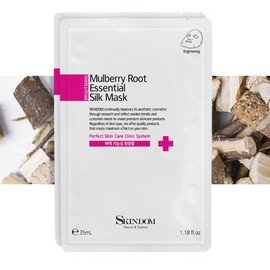 skindom Skinderm Brightening Care Morus White Skin Essential Silk Mask 10 Sheets Whitening / 스킨덤 브라이트닝 케어 상백피 에센셜 실크 마스크 10매 화이트닝