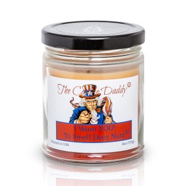 I Want You...to Smell Deez Nutz - 4th of July Edition - Banana Nut Bread Scented - 6 Ounce Jar Double Pour Candle- 40 Hour Burn Time