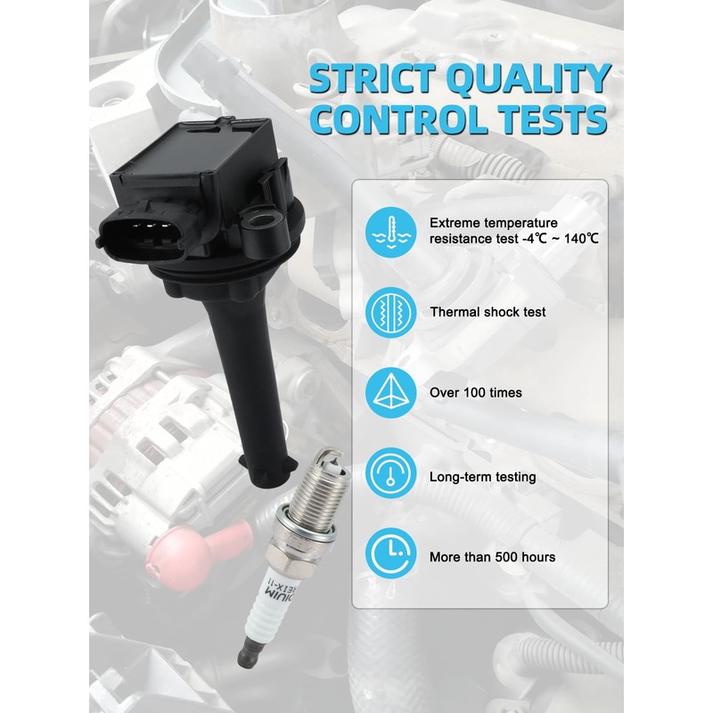 TAUTOY Set of 5 UF341 Ignition Coil Pack & Iridium