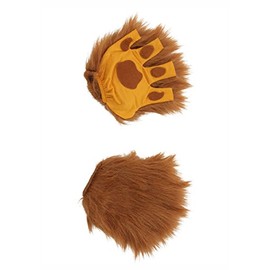 Lion Paws Fingerless Gloves Standard, brown