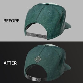 10 Pack Hat Size Extenders – Adjustable Half-Size Fit for Fitted Caps and Baseball Hats (Transparent)