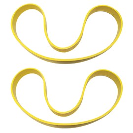 Pack of 2 Band Saws Rubber Band, Non-Slip Woodworking Band Saw Rubber Band Saw Scroll Wheel Rubber Ring, Accessories for Band Saws (10 inch, 250 mm, Yellow)