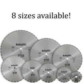 Archer PRO 20" in. Turbo Diamond Saw Blades for Fast Reinforced Concrete Cutting and Cured Concrete Cutting. for Cut-Off saws and Walk-Behind saws up to 13 HP.