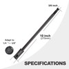 GEINXURN Tools Hole Saw Extension Chuck, 10-Inch x 3/8-Inch Hex