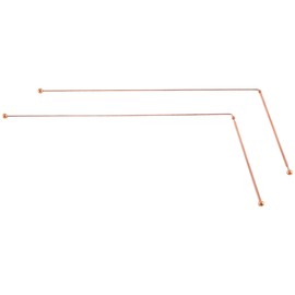 AILIMIAO Copper Dowsing Rods - 99.9% Pure Copper 2 Pieces Divining Rods Energy Water Witching Detector