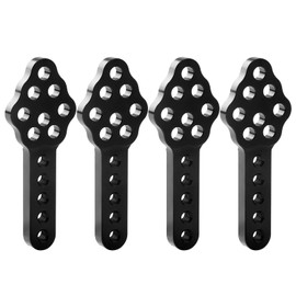 CNC Metal RC Car Shock Absorber Mount Adjust Height Angle Stand for Axial SCX10 90046 D90 D110 RC Crawler Car Truck Models Upgrades (Black)