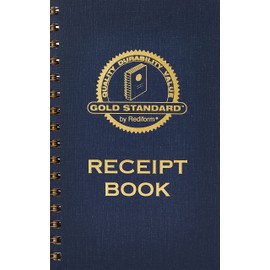 Rediform Gold Standard Money Receipt Book, 2.75" x 5", 225 Numbered Duplicates (8L829)