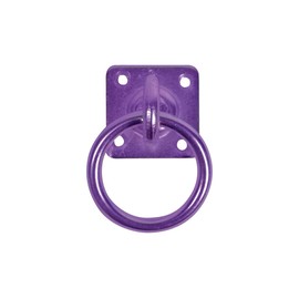 Perry Equestrian No.550 Swivel Tie Ring on Plate 50mm x 50mm Purple