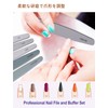 Marcea Nail File Set, Professional Nail Buffer, Nail File for