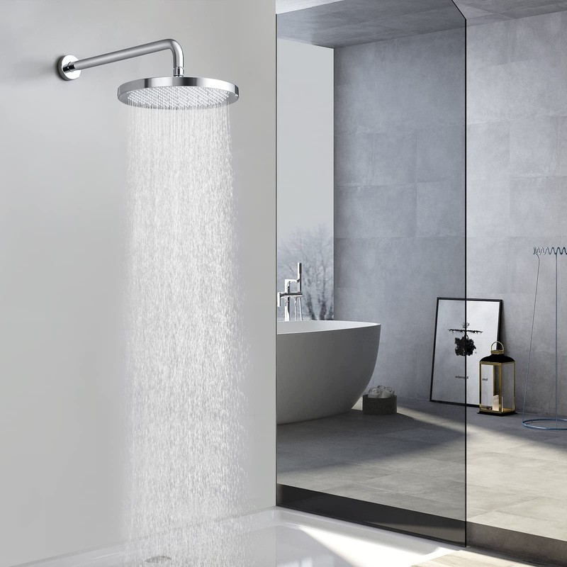 KES Rainfall Shower Head 10-Inch, Large Fixed Shower Head Only,