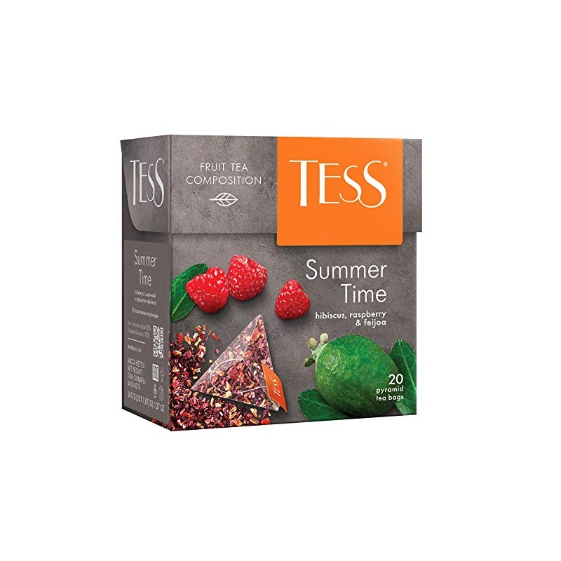 Tess Summer Time Fruit Tea Composition Hibiscus, Raspberry and Feijoa