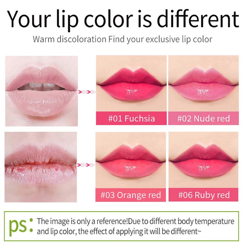 4 Colours Organic Aloe Vera Moisturizing Crystal Jelly Lipsticks, Dulele