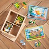 Melissa & Doug 4‑in‑1 Wooden Pets Jigsaw Puzzle Set, 48