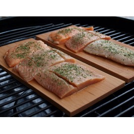 Iconikal Hickory Wood Grilling Smoking Plank, 12 x 5-Inch - 4-Pack Hickory Flavor Enhancer for Steaks, Beef, Pork, Seafood and Veggies - Infuse Smoky Wood Flavor in BBQ or Grill