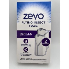 Zevo Flying Insect Fly Trap Refills (2 Total Cartridges)