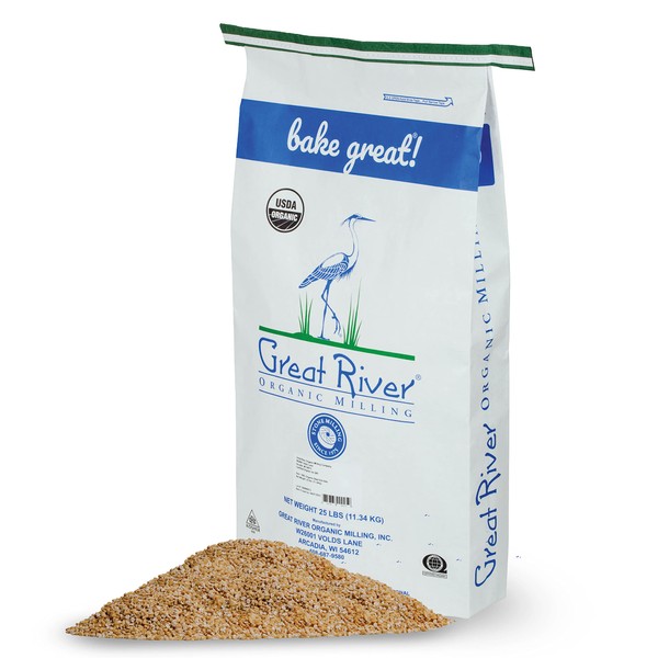 Great River Organic Milling, Oatmeal, Steel Cut Oats, Organic, 25-Pounds (Pack of 1)