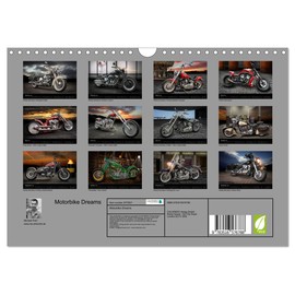 Motorbike Dreams (Wall Calendar 2026 DIN A4 Landscape), CALVENDO 12 Month Wall Calendar