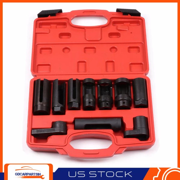 gdcarpartsin 10PC OXYGEN SENSOR SOCKET SET SENSOR OIL PRESSURE SENDING